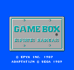 Game Box Serie Esportes Radicais Title Screen
